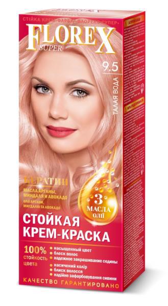 Крем-краска д/волос FLOREX Super 9.5 талая вода